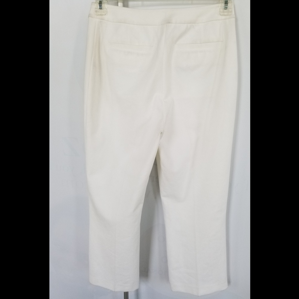 New KATE SPADE White Straight Leg Cropped Pants. - Picture 5 of 6